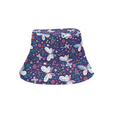 Colorful butterfly flower pattern.eps Unisex Bucket Hat