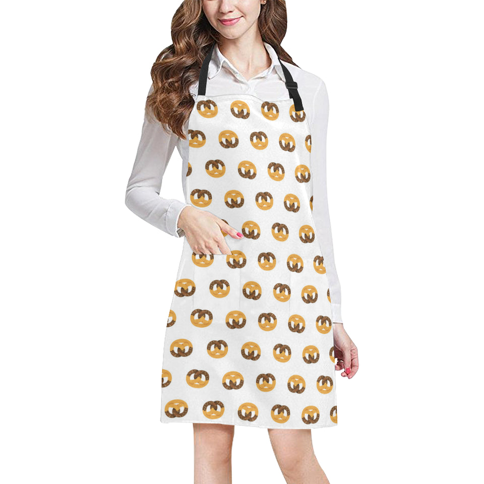 Pretzels Pattern Print Design 02 All Over Print Adjustable Apron