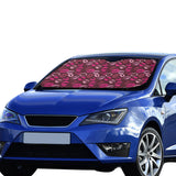 Lips Pattern Print Design 03 Car Sun Shade