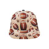 American football ball design pattern All Over Print Snapback Cap