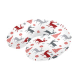 Deer tree snowflakes chrismas pattern U-Shaped Travel Neck Pillow