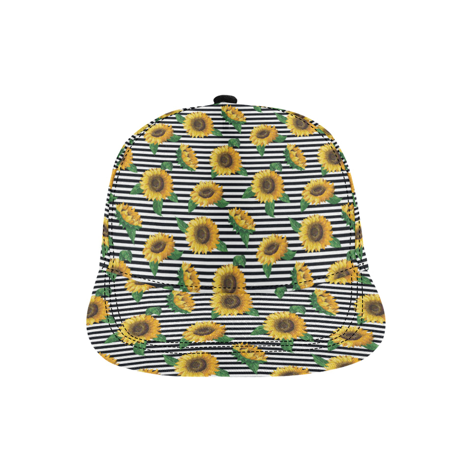 sunflowers ribbon background All Over Print Snapback Cap