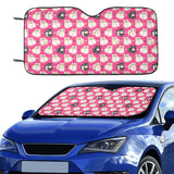 Guinea Pig Pattern Print Design 01 Car Sun Shade
