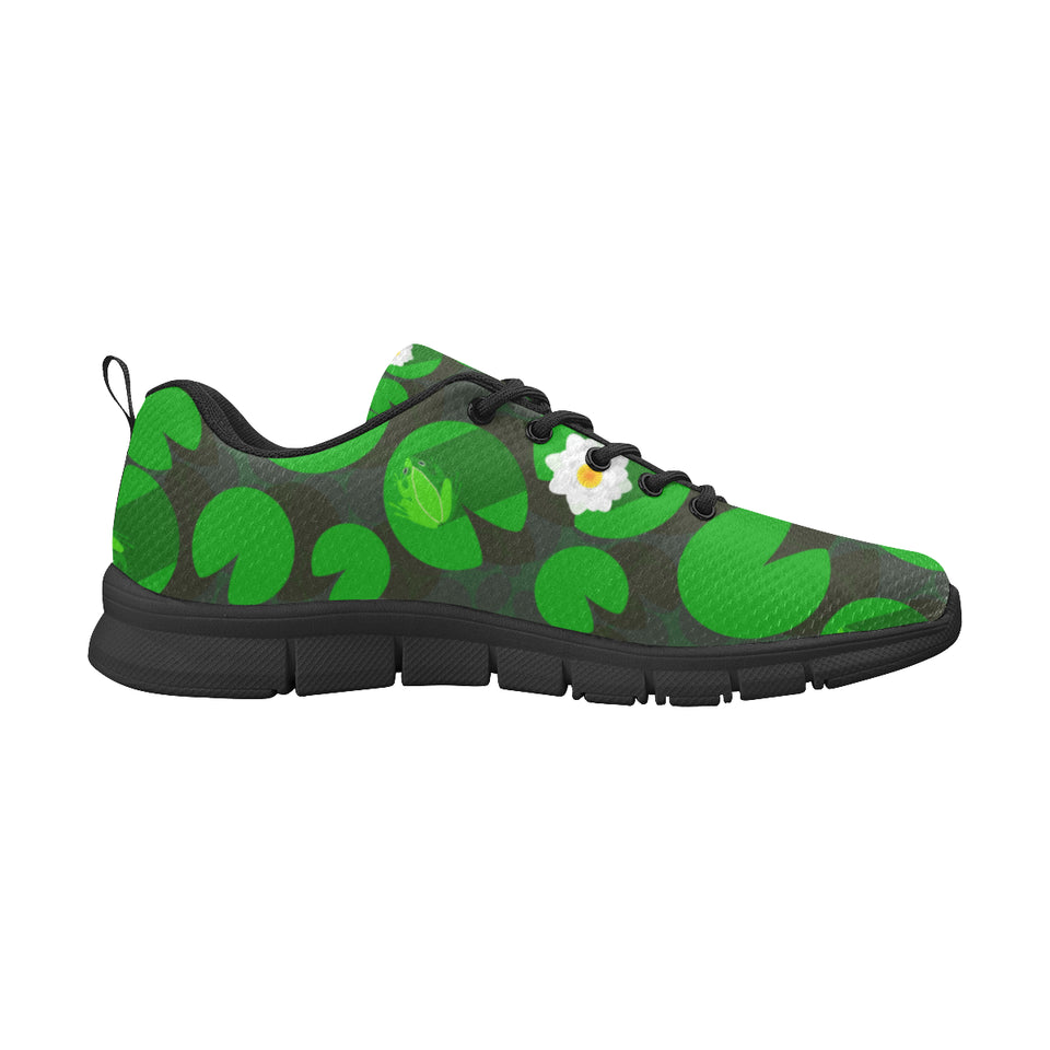 Frog waterlily pattern Men's Sneaker Shoes