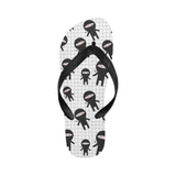 Ninja pattern plaid background Unisex Flip Flops