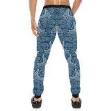 Hand drawn sailboat pattern Unisex Casual Sweatpants