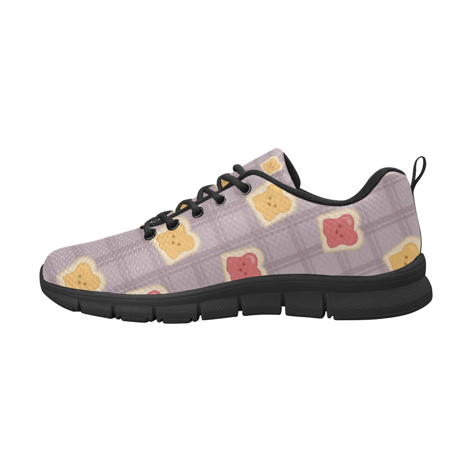 Bread Toast Pattern Print Design 05 Men's Breathable Sneakers ( Model 055)