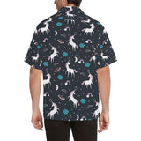 unicorn rainbows moon clound star pattern Men's All Over Print Hawaiian Shirt