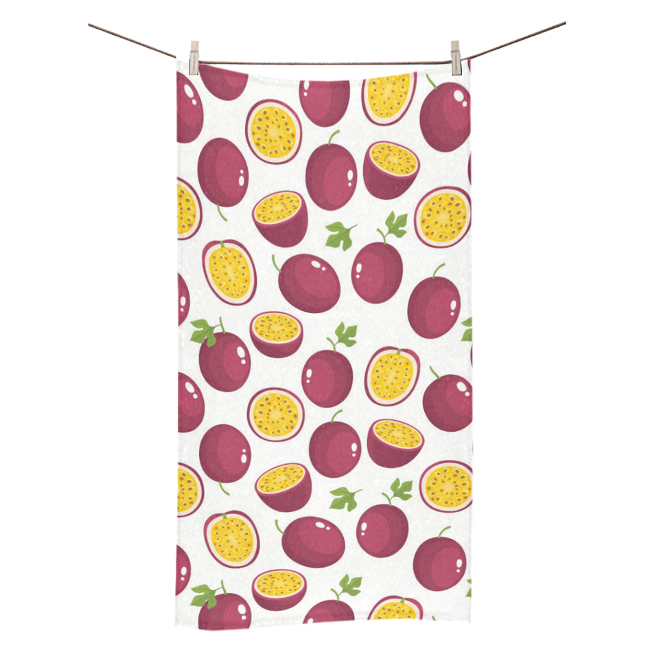 Passion fruit design pattern Bath Towel