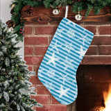 Starfish blue blackground Christmas Stocking