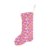 Hibiscus Pattern Print Design 01 Christmas Stocking