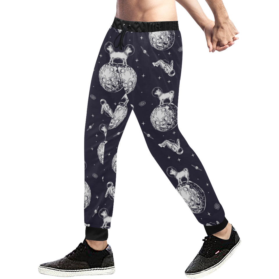 Chihuahua space helmet. astronaut pattern Unisex Casual Sweatpants