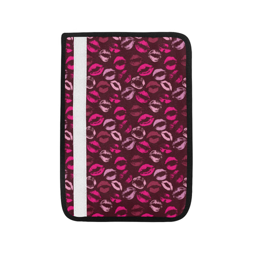 Lips Pattern Print Design 03 Car Seat Belt Cover