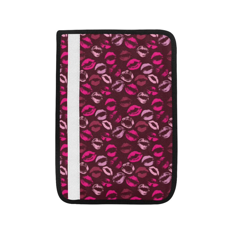 Lips Pattern Print Design 03 Car Seat Belt Cover