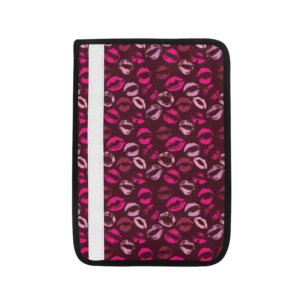 Lips Pattern Print Design 03 Car Seat Belt Cover