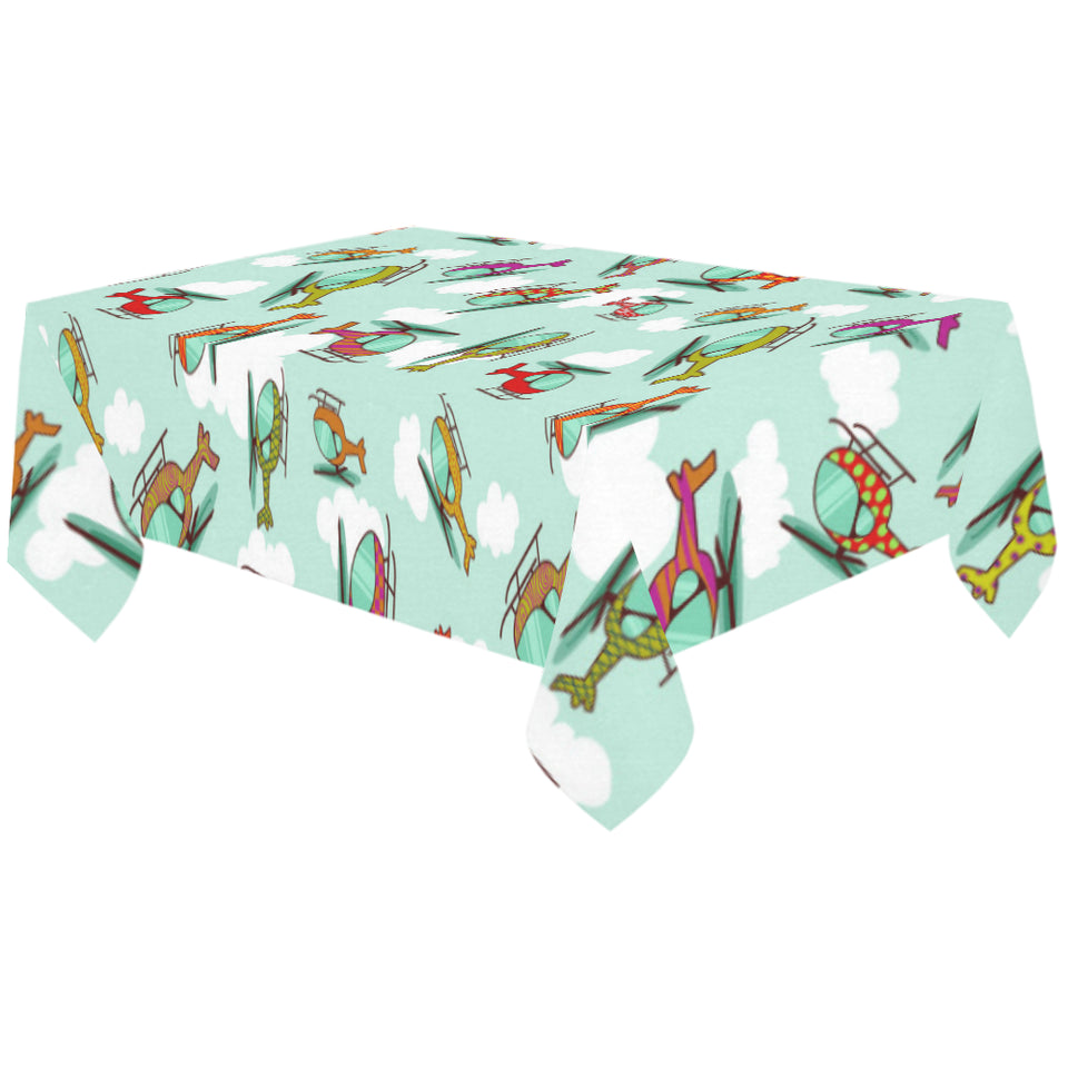 Helicopter design pattern Tablecloth