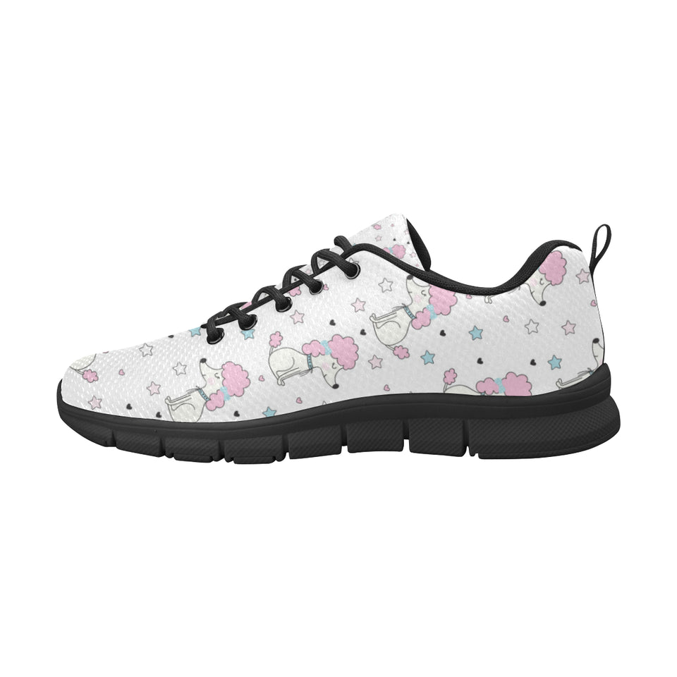 Cute poodle dog star pattern Women's Sneaker Shoes