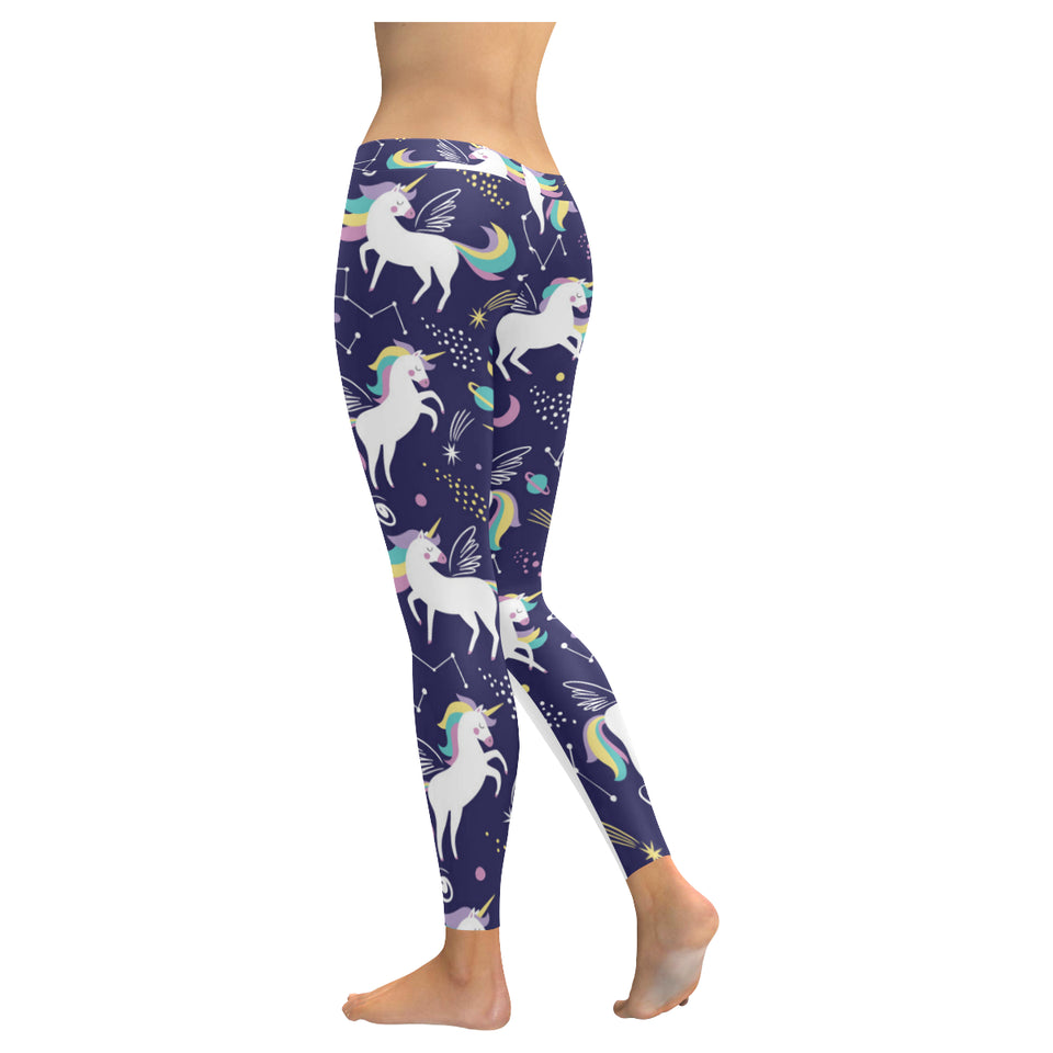 Hand drawn cute unicorn star planet Women's Legging Women's Legging Fulfilled In US
