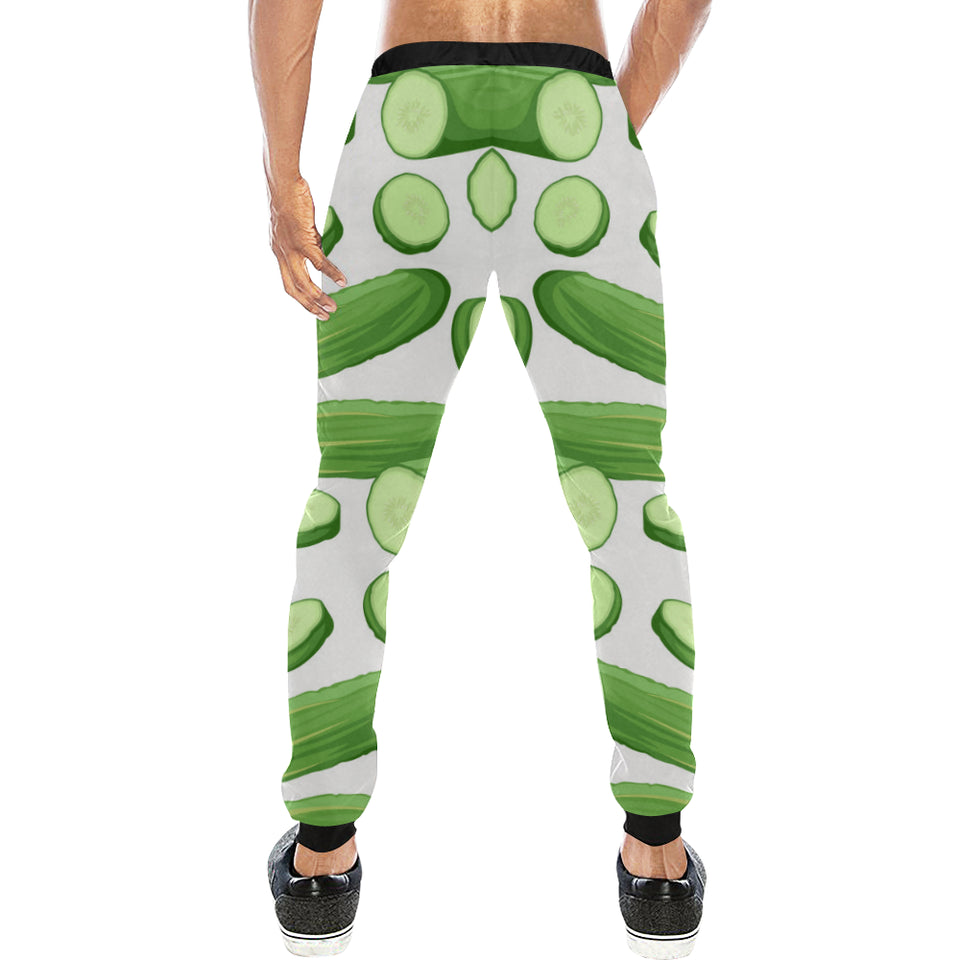 cucumber whole slices pattern Unisex Casual Sweatpants