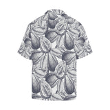Guava tropical hand drawn pattern Men's All Over Print Hawaiian Shirt