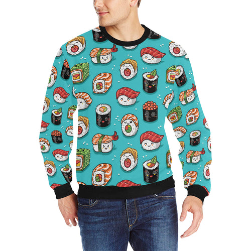 Cute sushi pattern Men's Crew Neck Sweatshirt