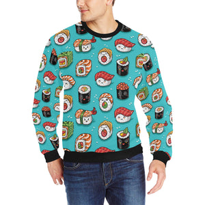 Cute sushi pattern Men's Crew Neck Sweatshirt
