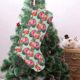 Beautiful flamingo tropical palm leaves hibiscus p Christmas Stocking