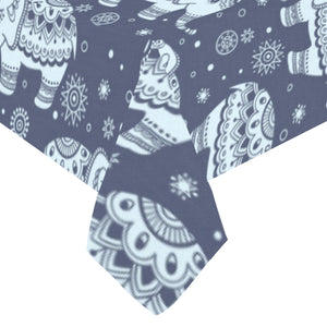 Elephant tribal design pattern Tablecloth