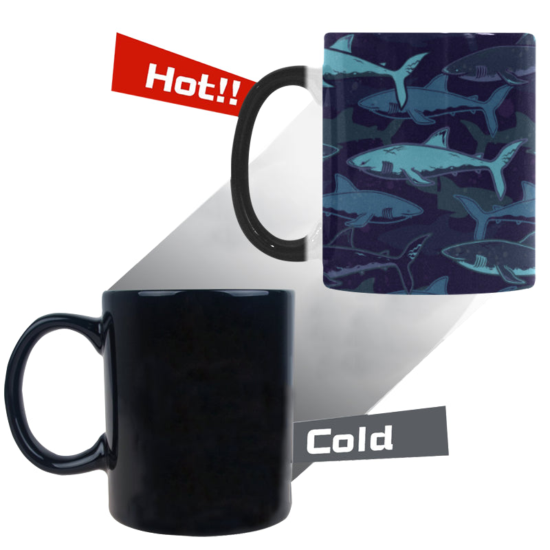 Shark pattern Morphing Mug Heat Changing Mug