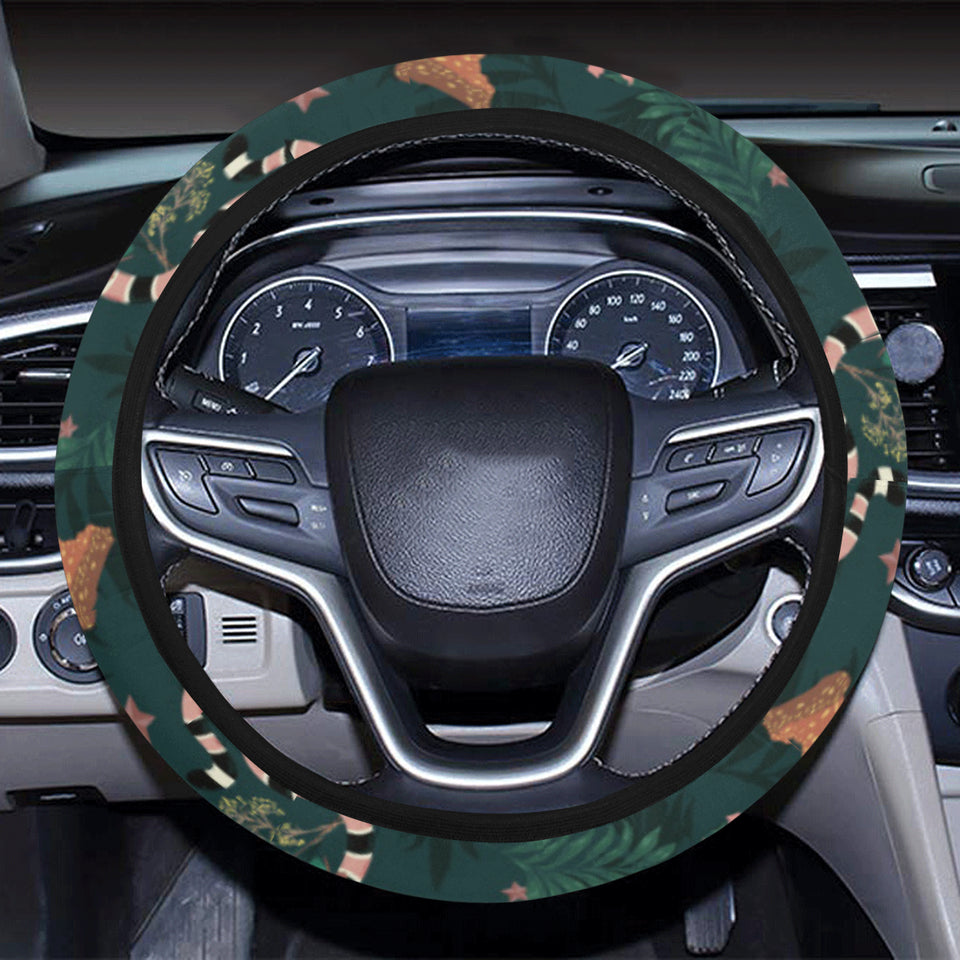 Snake forest pattern Car Steering Wheel Cover