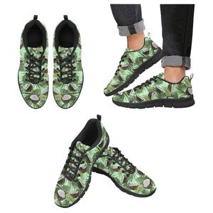 Coconut Pattern Print Design 02 Men's Breathable Sneakers ( Model 055)