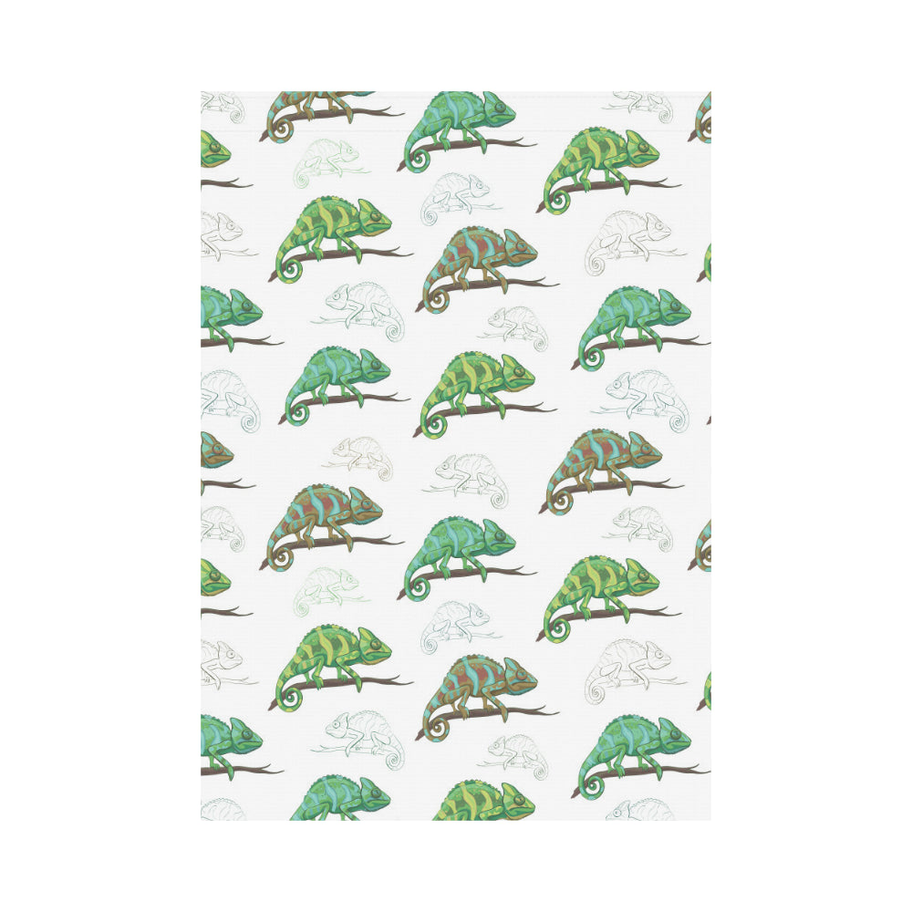 Chameleon lizard pattern House Flag Garden Flag