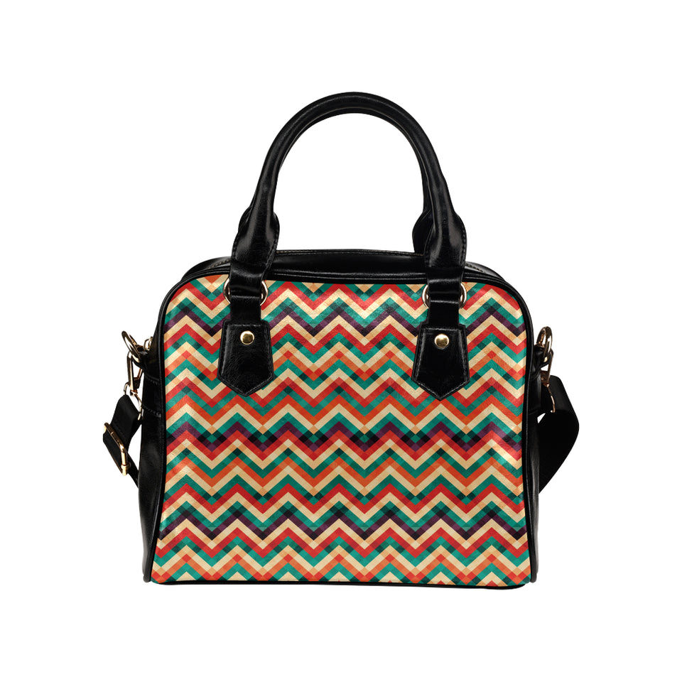 zigzag  chevron colorful pattern Shoulder Handbag