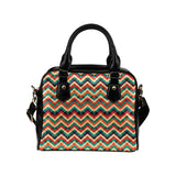 zigzag  chevron colorful pattern Shoulder Handbag