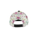 Hand drawn butterfly rose All Over Print Snapback Cap