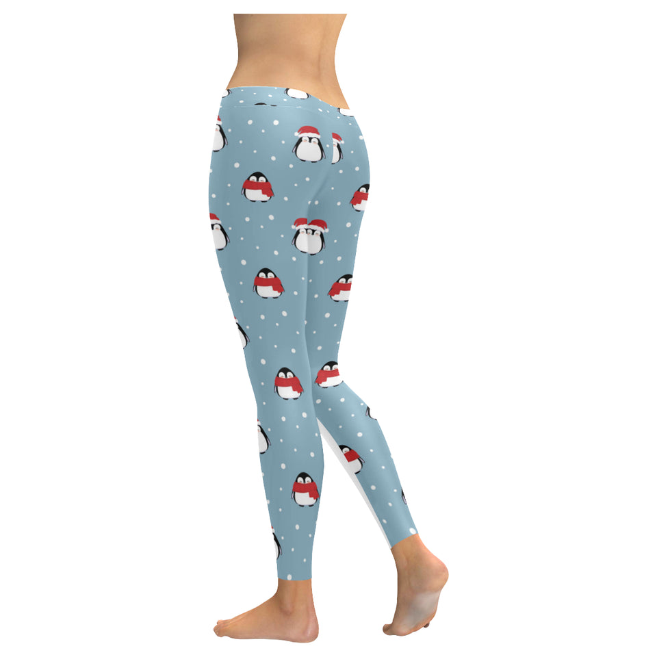 Cute penguin christmas snow pattern Women's Legging Fulfilled In US