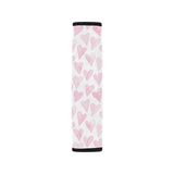 Watercolor pink heart pattern Car Seat Belt Cover