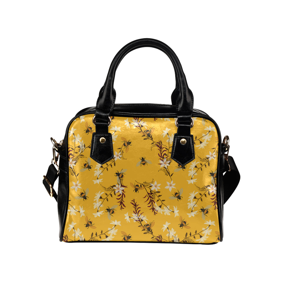Bee flower pattern Shoulder Handbag