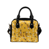 Bee flower pattern Shoulder Handbag