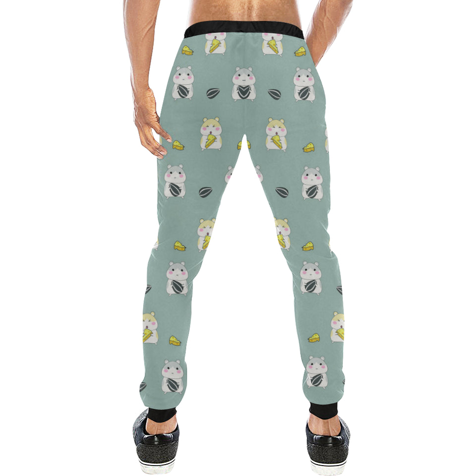 Cute hamster cheese pattern Unisex Casual Sweatpants