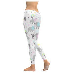 Cute elephant mouse pattern Women's Legging Fulfilled In US