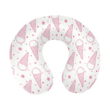 Hand drawn ice cream pattern U-Shaped Travel Neck Pillow