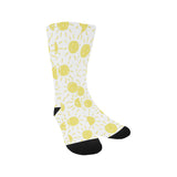 hand drawn sun pattern Crew Socks