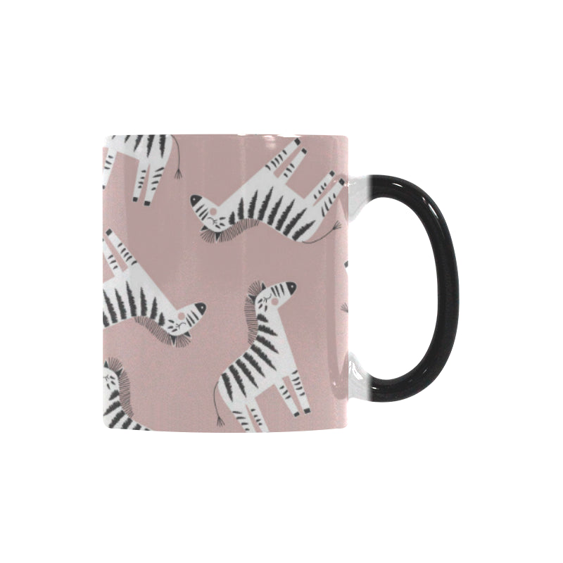 Cute zebra pattern Morphing Mug Heat Changing Mug