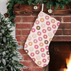 Colorful donut pattern Christmas Stocking