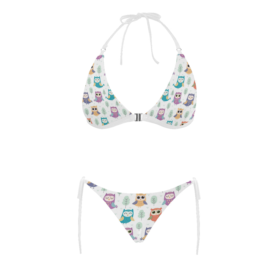 Cute owl pattern Sexy Bikinis Two-Piece Swimsuits