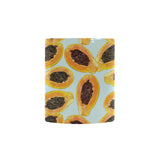 Watercolor papaya pattern Morphing Mug Heat Changing Mug