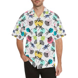 Dragonflies ginkgo leaves pattern Men's All Over Print Hawaiian Shirt