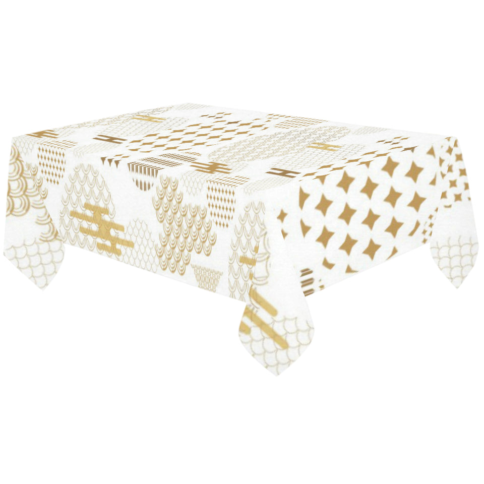 Beautiful gold japanese pattern Tablecloth