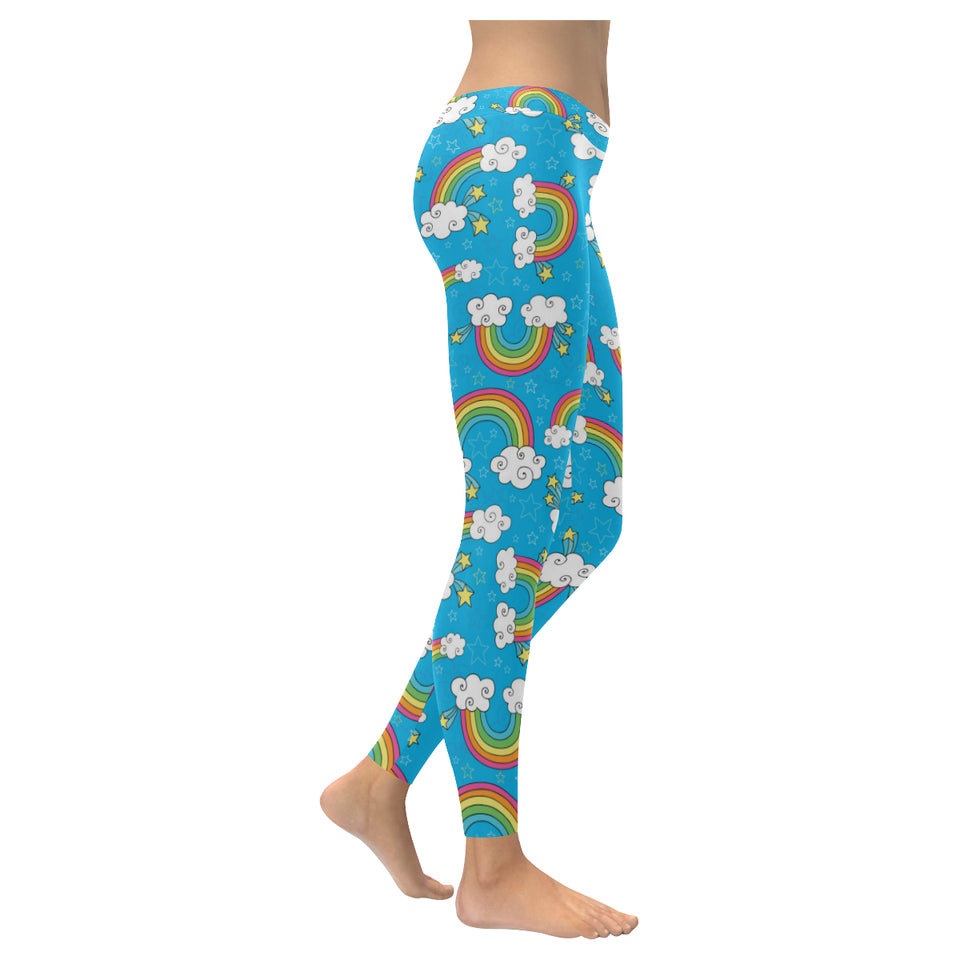 Rainbows Sky Clouds Pattern Women's Legging Fulfilled In US